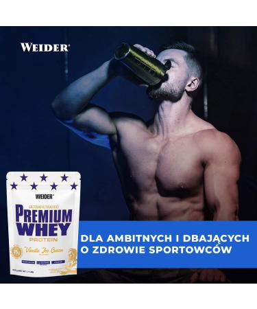 Weider Germany Weider Premium Whey Protein Powder high protein content low carbohydrates and low fat with Lglutamine and vitamin B6 500 g Vanilla Ice Cream Vanilla 16 Portions 1er Pack - Buy Online on GoSupps.com