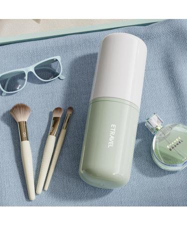 KAYNO Portable Toothbrush Holder Box | Travel & Bathroom Organizer | Simple Plastic Toothbrush Case for Women - White - Buy Online on GoSupps.com
