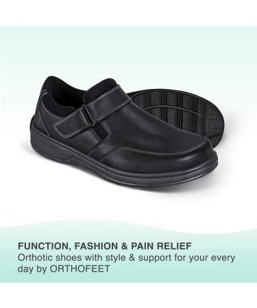 Orthofeet Men's Casual Shoes - Reduce Pressure & Discomfort - Zodiac 11 Black - Buy Online on GoSupps.com