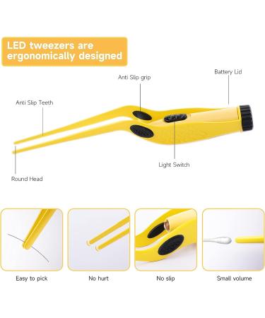 4-in-1 Ear Wax Removal Kit for Kids and Adults - Includes Lighted Tweezer and 4 Reusable Silicone Tips - Buy Online on GoSupps.com