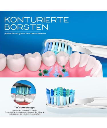 10 Replacement Brushes for Fairywill D7/D8/507/508/515/117/959 - Compatible Electric Toothbrush Heads - Buy Online on GoSupps.com