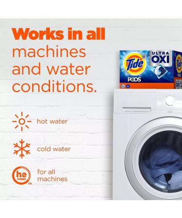 PURPUR Cloth & Tide Ultra Oxi PODS 4-in-1 Liquid Detergent Pacs - 26 Ct 2 Bags | Best International Shipping - Buy Online on GoSupps.com