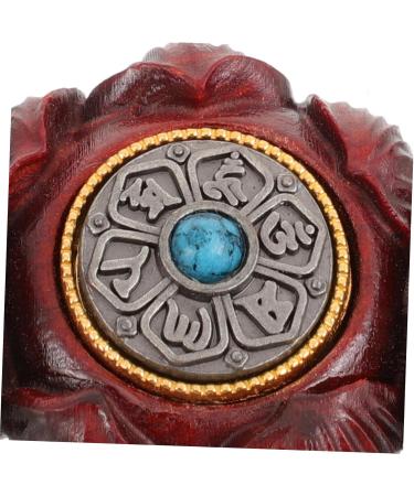 Ultechnovo Handmade Wooden Ball - Lotus Figure Desktop Decor | Miniature Carved Ornament for Home & Office | 3.2x2.7cm Solotus Charm - Buy Online on GoSupps.com