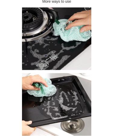 ShuWen 10pcs Stainless Steel Sponges Scrubbers Metal Scouring Pad Wire Scourer Steel Wool Cleaning Pads for Kitchen - Buy Online on GoSupps.com