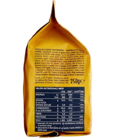 6x Barilla Emiliane cappelletti met vlees pasta met ei 250g - Buy Online on GoSupps.com