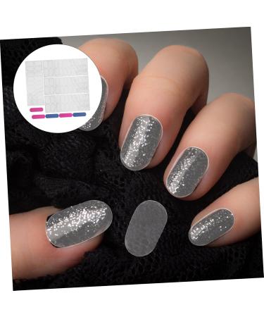 Housoutil 5 Sheets Nail Stickers Nail Care Tool Clear Nail French Manicure Nail Wraps Clear Gel Nail Strips Gel Strips Nail File Gel Wraps Nursing Kit Double Row Double Sided Tape - Buy Online on GoSupps.com
