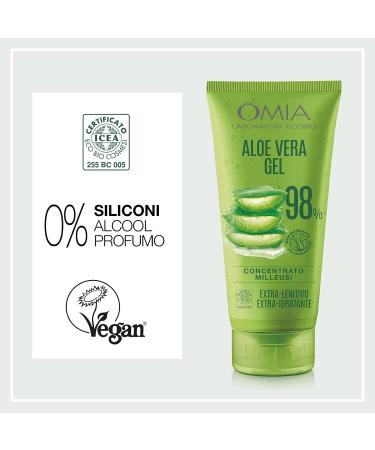 Omia Gel Eco Bio with 98% Aloe Vera from Salento - Hydrating Soothing & Refreshing Gel for Dry Skin - Non-Greasy Formula - Buy Online on GoSupps.com