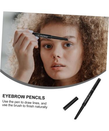 Beatifufu 3pcs Long Lasting Eyebrow Pencils Double Head Eyebrow Pencil Eyebrow Pencil Brush Chocolate - Buy Online on GoSupps.com