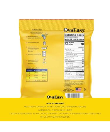 OvaEasy Dehydrated Egg Crystals 4.5oz (128g) Bag - All-Natural Powdered Eggs for Camping & Backpacking (6-pack) - Buy Online on GoSupps.com