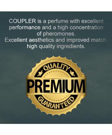 COUPLER Pheromone Cologne for Men - Pheromones for Men - Concentradas Feromonas para Hombres - Male Phermone Perfume Oil 10ml - Excellent Gift Idea - Buy Online on GoSupps.com