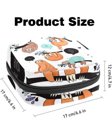 Portable Cute Sloth Women's Napkin Storage Bag - Perfect for Menstruation & First Period Essentials - Buy Online on GoSupps.com