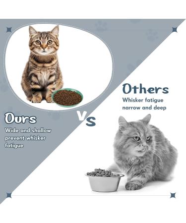 8 Pcs Cat Food Dish Cat Bowls Whisker Fatigue Free Cat Food Bowls Multipurpose Cute Pet Bowl to Relieve Whisker Fatigue for Cats Kittens Puppies Dishwasher Safe (Four color) - Buy Online on GoSupps.com