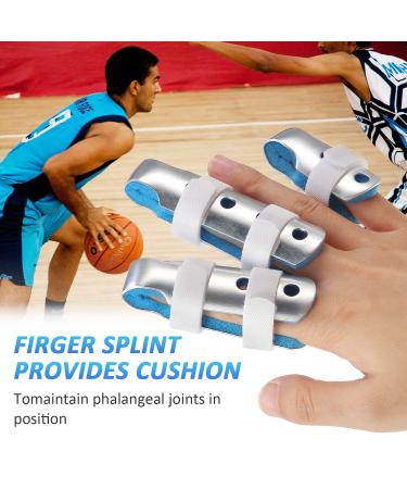 Metal Finger Splints Set - Finger Support for Adults & Children - Blue - 3 Sizes Available - Buy Online on GoSupps.com