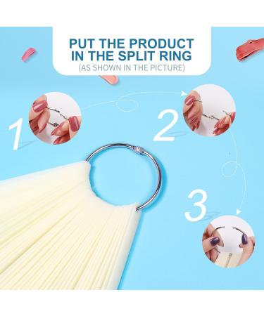 100PCS Transparent Nail Art Display Sticks - Natural Color Swatch for Gel Polish DIY Christmas Gift - Buy Online on GoSupps.com
