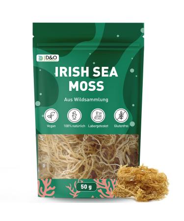 Irish Sea Moss 50g Sea Moss from wild collection Vegan Raw Sea Moss White Cartilage Kelp Thickener Vegetable Gelatine