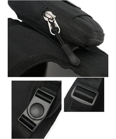 NC Dog Saddle Bags Durable Dogs Harness Back Pack with Reflective Tape for Travel Camping Hiking Medium & Large Dog (M Black) M Black - Buy Online on GoSupps.com