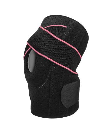 Yosoo Adjustable Knee Brace for Arthritis & Meniscus Tear - Open Patella Stabilizer for Sports Injury Rehab | Best Support & Protection - Pink - Buy Online on GoSupps.com