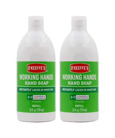 O'Keeffe's Working Hands Moisturizing Hand Soap 25 Ounce Bottle Refill Unscented (Pack of 2) 2 - Pack
