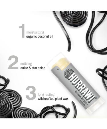 Hurraw! Licorice Lip Balm 2 Pack: Organic Certified Vegan Cruelty and Gluten Free. Non-GMO 100% Natural Ingredients. Bee Shea Soy and Palm Free. Made in USA 2 Count (Pack of 1) - Buy Online on GoSupps.com