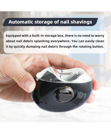 Fingernail Trimmer Electric - Fingernail Cutter and File | Rechargeable Nail Scraps with Light & 3 Speeds Clipper with LCD Digital Display for Children Seniors Black - Buy Online on GoSupps.com