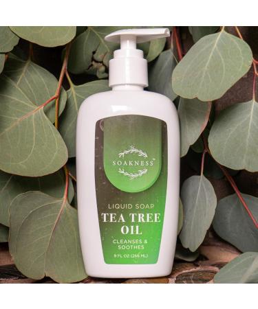 Liquid Hand Soap with Tea Tree Oil - Gentle Cleansing & Nurturing Multi-Purpose Hand Wash 9 fl oz | Shop Internationally - Buy Online on GoSupps.com