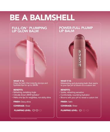 BUXOM Full-On Plumping Lip Glow Balm Tinted Lip Balm Hydrating & Nourishing Lip Treatment with Hyaluronic Acid & Shea Butter Cruelty-Free Dolly Delight - Buy Online on GoSupps.com