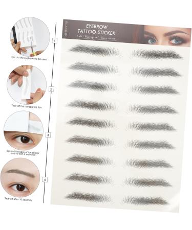 FOMIYES 72 Pcs Eyebrow Stickers Imitation Eyebrow Sticker Eyebrow Transfer Stickers Water Proof 6d Cejas - Buy Online on GoSupps.com