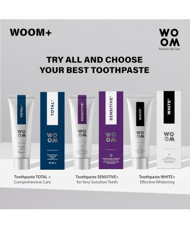 Woom Premium Whitening Toothpaste - Activated Carbon & Fluoride for White Teeth | 75ml International Shipping - Buy Online on GoSupps.com