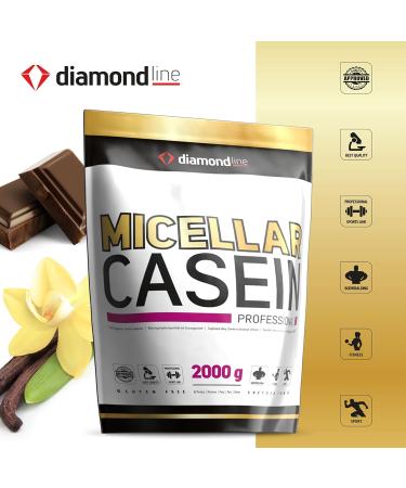 Buy Diamond Line Micellar Casein Protein - 900g | Gluten-Free Lactose-Free Amino Acids BCAA Chocolate Flavor - International Shipping Available - Buy Online on GoSupps.com