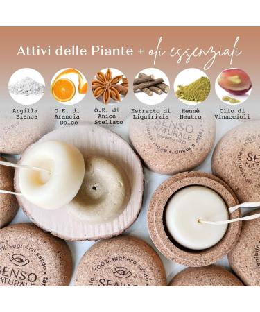 Senso Naturale Shampoo solid stimulation antihair loss environmentally friendly and vegan weak hair antithinning stimulates hair growth 100 natural PH 45 50 with cork - Buy Online on GoSupps.com