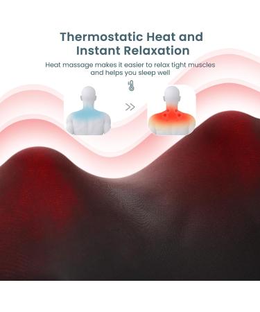 Shoulder Neck Massager with Heat - 3D Shiatsu Kneading Back Massage Device for Muscle Pain Relief | International Shipping - Buy Online on GoSupps.com