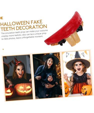 Sevacc Halloween Tooth Substitute - Large Cletus False Teeth & Trick Accessories for Ultimate Costume Fun! - Buy Online on GoSupps.com