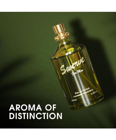 Swerve Sensual Woody Fragrance for Men | Long Lasting Cologne Aromatic Scent Eau de Parfum Natural Spray - Great Holiday Gift 3.4 Fl Oz/100 Ml - Buy Online on GoSupps.com
