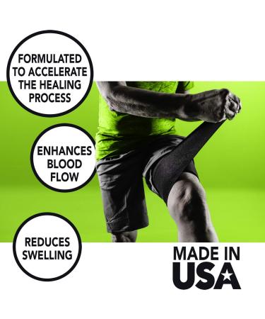 STRIVE Compression Infrared Therapy Wrap for Wrist, Arm, Leg, Ankle, Elbow - Made in USA - 6 x 60 - Enhances Blood Flow, Reduces Swelling, Accelerates Healing - Black - Buy Online on GoSupps.com
