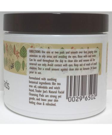 Trader Joe's Spa Natural Facial Cleansing Pads with Tea Tree Oil - Gentle Effective Skincare for All Skin Types - Shop Internationally - Buy Online on GoSupps.com