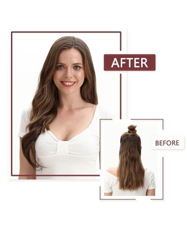 Buy BARSDAR 14 Wavy Secret Hair Extensions - Invisible Headband Synthetic Curly Hair for Women | Natural Black 1B# - Buy Online on GoSupps.com