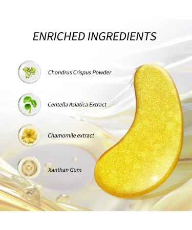 Onespring Under Eye Patches (24 Pairs) - Golden Under Eye Mask for Dark Circles Puffiness & Wrinkles Natural Collagen Eye Gels Pads for Refreshing Revitalizing Beauty & Personal Care - Buy Online on GoSupps.com