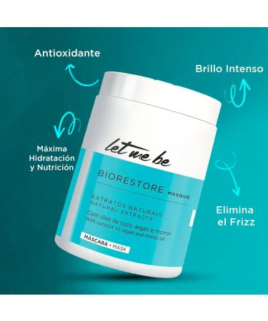 Let Me Be Biorestore Ultra Hydration Mask keratin and vitamin E maximum hydration and nutrition 1 kg white - Buy Online on GoSupps.com