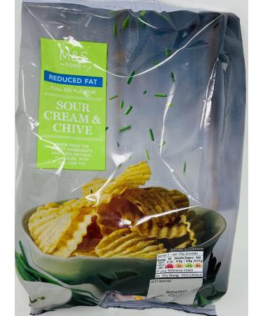 M&S Reduced Fat Sour Cream & Chive Crisps 150g - 2 pack