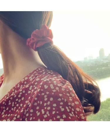 100% Silk Scrunchies | Strong Hold Hair Ties for Girls & Women | Velvet & Solid Color Ponytail Holders | Premium Hair Accessories - Buy Online on GoSupps.com