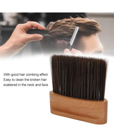 Professional Barber Neck Duster Brush Soft Nylon Hair Wodden Handle Hair Sweeping Brush Comfortable Grip Barber Accessories Suitable for Barbers Hair Stylist - Buy Online on GoSupps.com