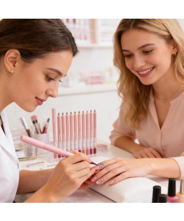 Lip Pencil Set - 12 Long-Lasting Matte Natural Creamy Cosmetic Colors | Matte Lip Pencil for Home Travel Day Party Wedding Winter Autumn Spring Office School Dates - Buy Online on GoSupps.com