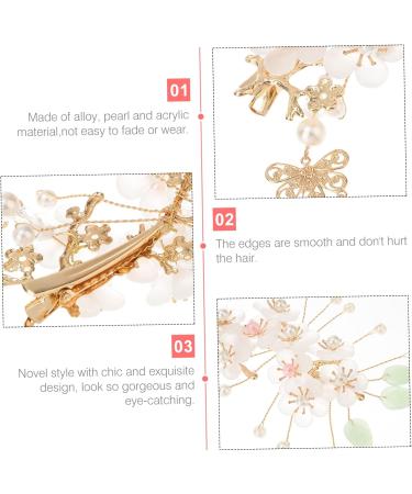 FRCOLOR 2 Pairs antique hairpin headdress flower hair clips hair clips for styling sectioning hair charms wedding hair pearl hair accessories Chinese hair clip alloy Hanfu bride vintage - Buy Online on GoSupps.com