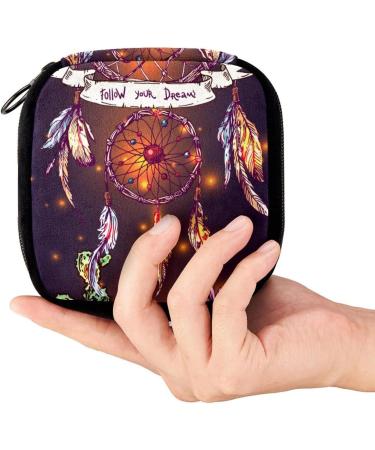 Bohemian Dream Catcher Period Bag - Sanitary Napkin Storage & Makeup Pouch - Buy Online on GoSupps.com