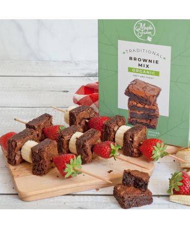 MapleFarm Organic Brownie Mix - 510g | Delicious Organic Chocolate Brownies - Buy Internationally - Buy Online on GoSupps.com