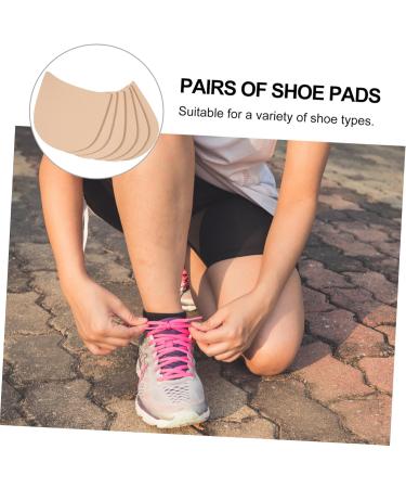 FRCOLOR Anti-Slip Stickers for Women Heels - 3 Pairs Clear Shoe Sole Protectors & Inserts for Enhanced Grip | Beige Rubber Pads - Buy Online on GoSupps.com