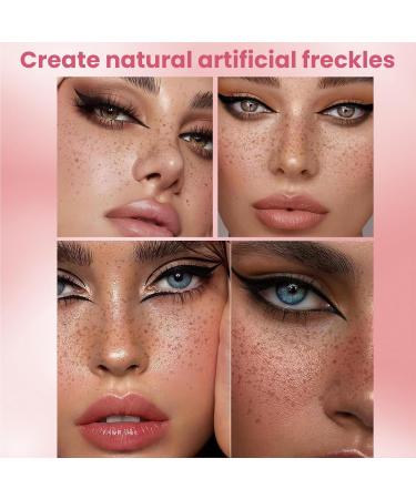 Yamobi 2 Pcs Freckles Pencil Freckles Pen Faux Freckles Liquid_Eyeliner Pen Duo Natural Lifelike Longlasting Fake Freckle Pencil Medium Brown & Dark Brown - Buy Online on GoSupps.com