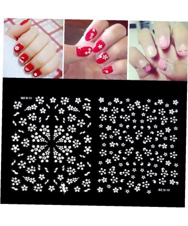 30piece Diy Nail Sticker Applique Adhesive Flower Rattan Nail Decoration Transfers Stickers Nail Art Decals White Nail Transfers Appliques Fingernail Stickers - Buy Online on GoSupps.com