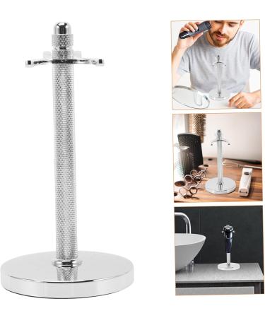 Premium Aluminum Alloy Razor Holder & Shaving Brush Stand - Perfect for Husband's Grooming Kit | International Shipping Available - Buy Online on GoSupps.com