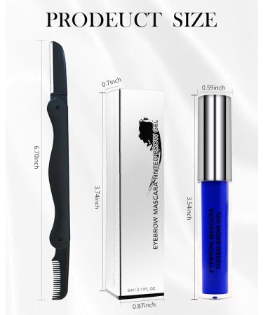 Lestpola Brow Gel liquid tinted eyebrow gel volumizing and filling the eyebrows highly pigmented eyebrow lifting makeup set for cosplay party 07 07 Blue - Buy Online on GoSupps.com